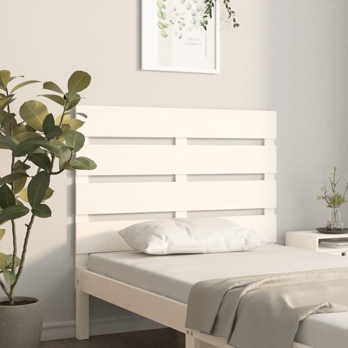  Uzglavlje bijelo 75 x 3 x 80 cm od masivne borovine Cijene