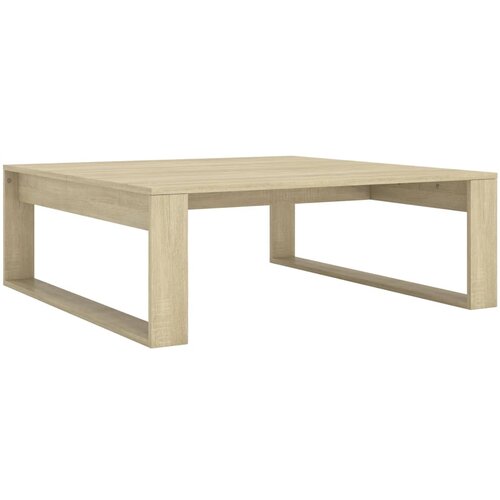 Maison Chic Klubska mizica - kavna mizica - Nizka mizica sonoma hrast 100x100x35 cm iverna plo&amp;scaron;ča, (21752808) Slike