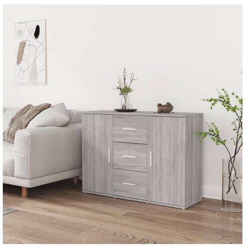  Komoda siva sonome 91x29,5x65 cm konstruirano drvo Cijene