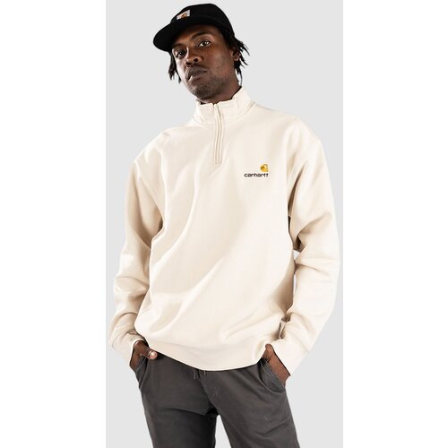 Carhartt WIP Half Zip American Script Half-Zip Pulover moonbeam Slike