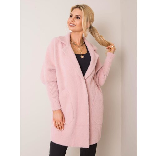 Fashion Hunters Pink Nora alpaca coat Cene