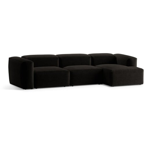 Cosmopolitan Design Crna kutna garnitura (s desnim kutom/s ležaljkom) Bergano &amp;ndash; Slike