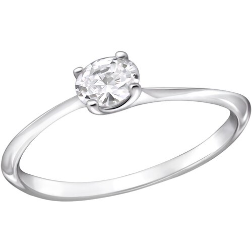Kesi Silver Elegance Oval Engagement Ring Slike