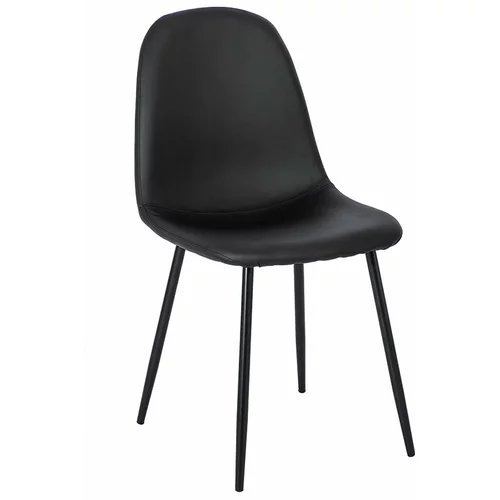 loomi.design Komplet 2 črnih jedilnih stolov Lissy