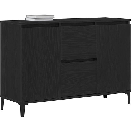  Kreveta Crni hrast 104 x 35 x 70 cm Konstruirano drvo Slike