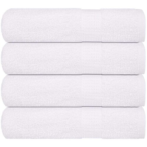 VidaXL Kopalne brisače 4 kos bela 100x150 cm 360 g/m&amp;sup2; 100% bombaž Slike