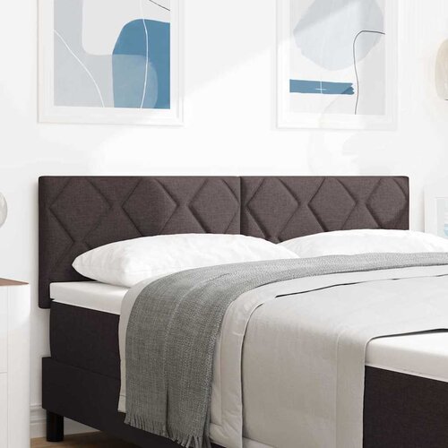  LED glava kreveta Smeđa 144 cm tkanina Cijene