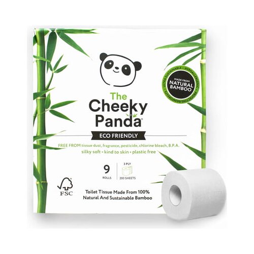Cheeky Panda Toaletni papir 9 zvitkov Slike