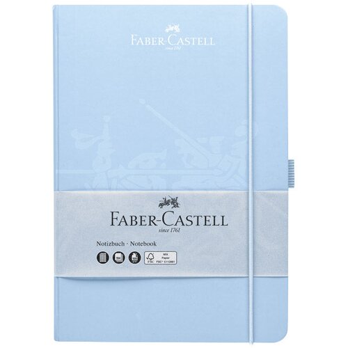  NOTES 14,5X21CM KARO 96L 100G S GUMICOM FABER CASTELL 10 244 358 SKY BLUE Cene