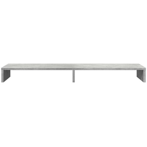 VidaXL Stalak za monitor boja betona 100x27x10 cm konstruirano drvo Slike