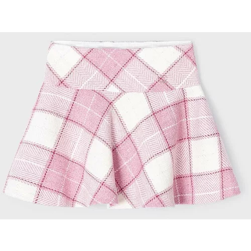 Mayoral Dječja suknja s dodatkom vune boja: ružičasta, mini, širi se prema dolje