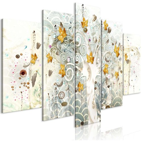  Slika - Autumn Leaves (5 Parts) Wide 100x50 Slike