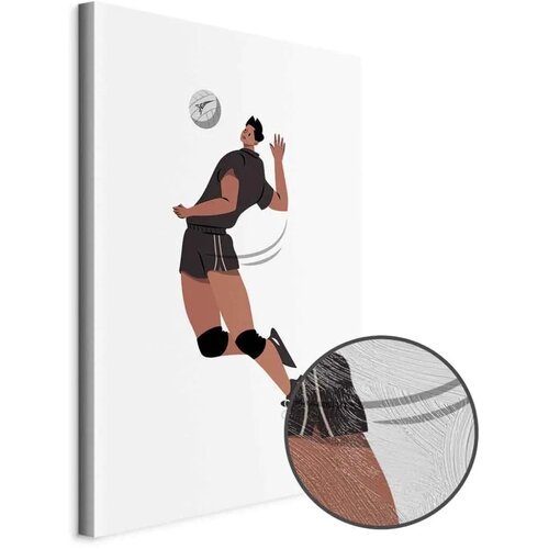 Slika - Volleyball Player on a White Background - Illustration 20x30 Premium Print Cene