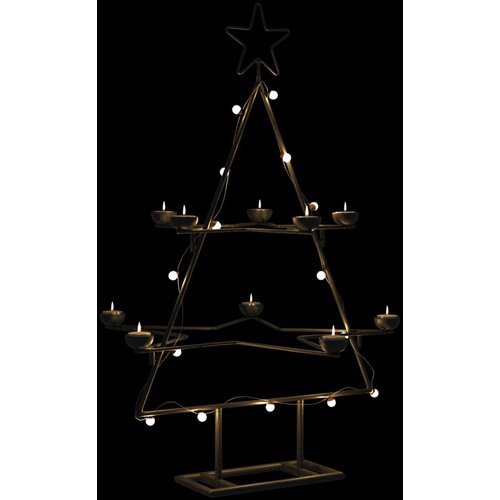 vidaXL Metalno ukrasno božićno drvce crno 75 cm Cijene