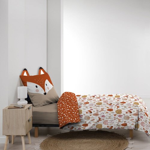 Douceur d int&amp;eacute;rieur Bijela/boja terakote pamučna dječja posteljina za krevet za jednu osobu 140x200 cm Roxy &amp;ndash; Slike