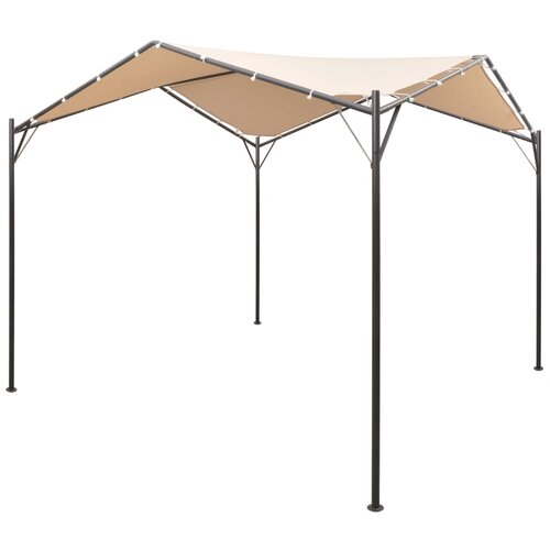 VidaXL Paviljon / nadstre&amp;scaron;ek 4x4 m jeklo bež barve Slike