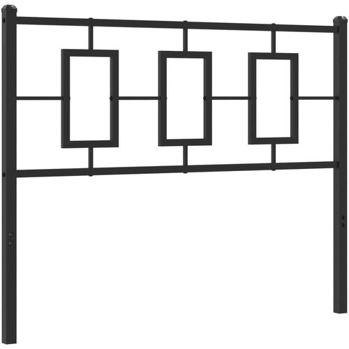  Kovinsko posteljno vzglavje črno 107 cm, (21142929) Slike