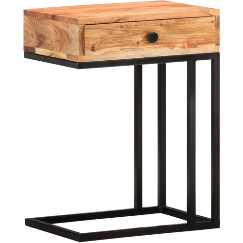 VidaXL Stranska mizica U-oblike 45x30x61 cm trden akacijev les, (20712991) Slike