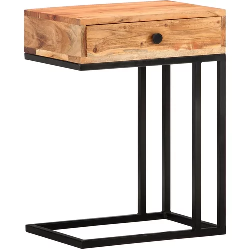 vidaXL Stranska mizica U-oblike 45x30x61 cm trden akacijev les, (20712991)