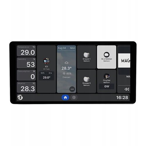 Shelly Display X2i 6.95 Wi-Fi Bluetooth Smart Home Control Panel, Black Cijene