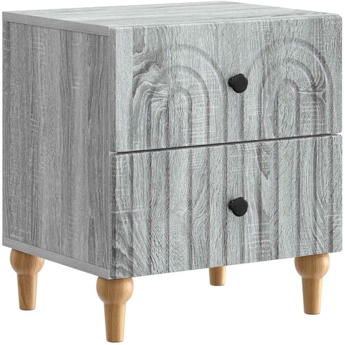 vidaXL Noćni ormar Siva sonoma 43 x 34 5 x 48 cm Konstruirano drvo - Siva sonoma 1 Cene