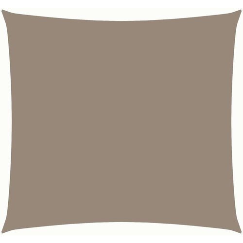 vidaXL Senčno jadro oksford blago kvadratno 4x4 m taupe Cene
