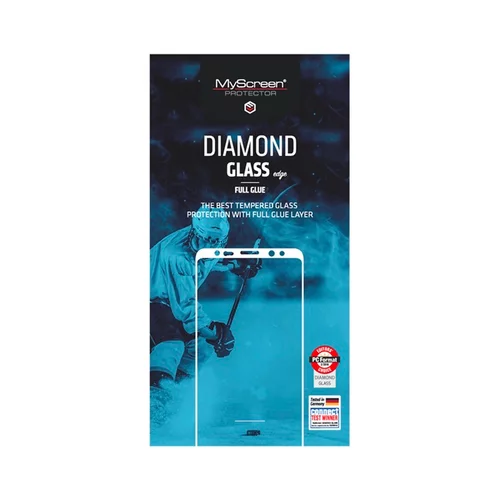 MYSCREEN Diamond Glass Edge steklo za zaščito zaslona za Samsung Galaxy A7, črno
