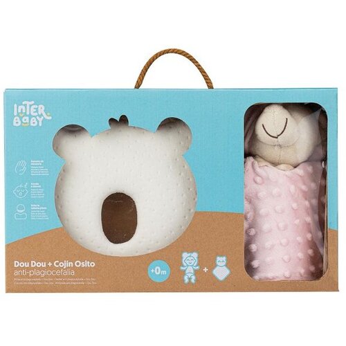 Interbaby jastuk + tje&amp;scaron;ilica Teddy pink Slike