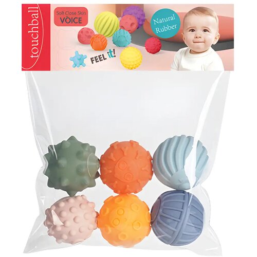 Magic Toys touchball: set od 6 lopti za razvoj dodira u pastelnim bojama Cene
