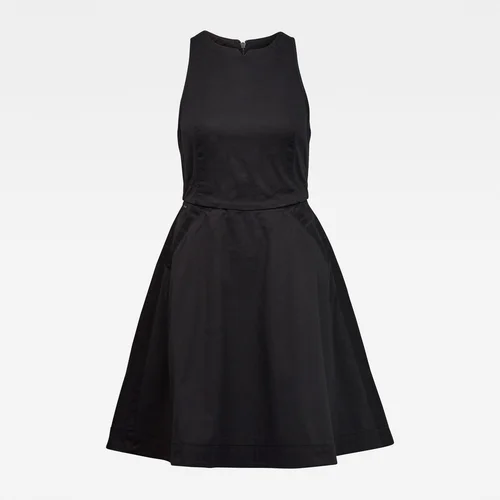 G-star Dress - Core fit and flare dress s\less black