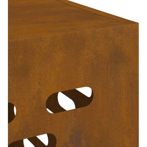VidaXL Pokrov za klima uređaj Corten čelik Čelik 90 x 40 x 60 cm Slike