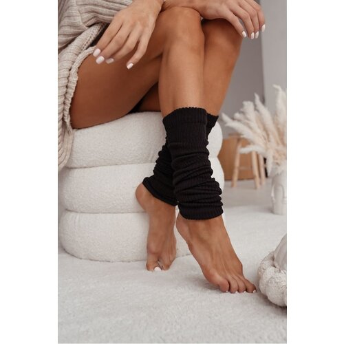 Milena Cotton Warmers Striped Black Cene