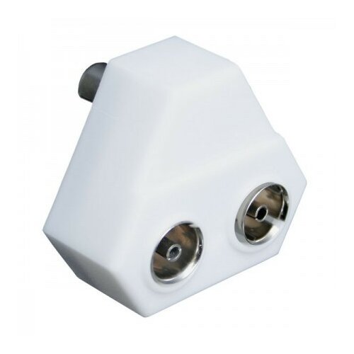 Elit antenski utikač 9.5mm - 2 utičnice 9.5mm oblika bele boje ( EL7606 ) Cene