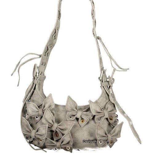 Desigual ženska torbica s ma&amp;scaron;nama 14x5x19 cm tamnosiva Slike