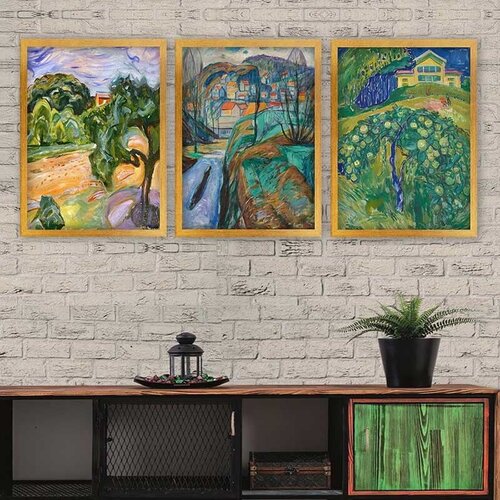 Wallity Set uramljenih slika 3AC_UN35067, 3 Dela Cene