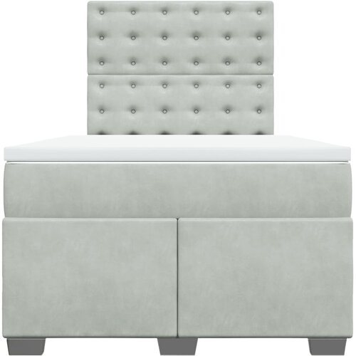 Box spring krevet s madracem svjetlosivi 120x200 cm bar&amp;scaron;unasti Slike