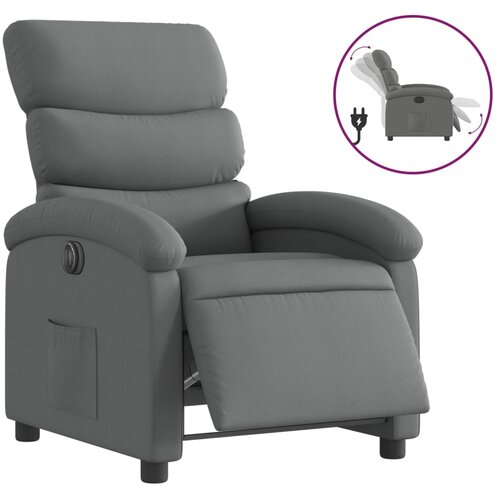 Maison Chic Električni naslanjač - Relax naslanjač temno sivo blago, (22062216) Cene