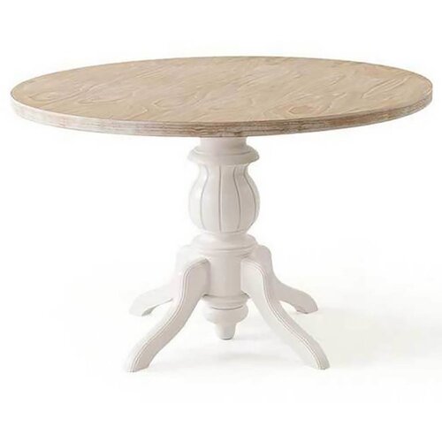 Woody Fashion Trpezarijski sto Albero06, 120x120x75 cm, Bijelo-hrast Cijene