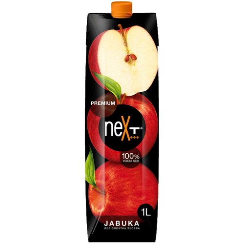 Next premium negazirani sok jabuka, 1l Slike