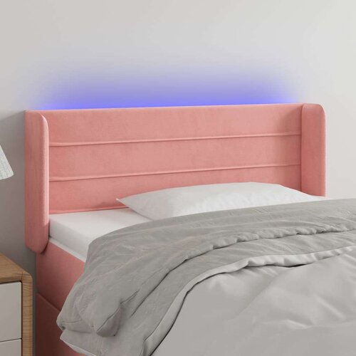  LED uzglavlje ružičasto 103x16x78/88 cm baršunasto Cijene