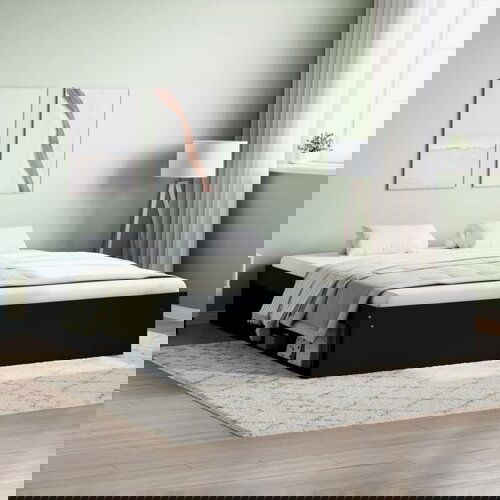 VidaXL Posteljni okvir črn 180x200 cm Slike