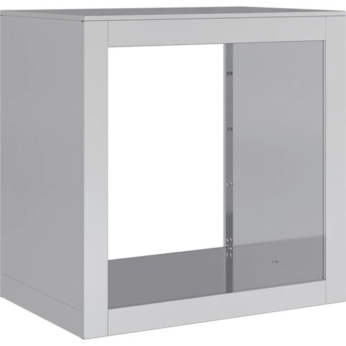  Stalak za drva za ogrjev 60 x 40 x 60 cm od pocinčanog čelika Slike