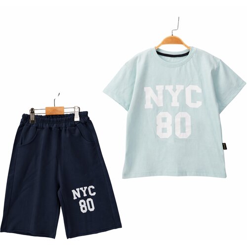  Komplet majica i &amp;scaron;orc NYC PLAVI 6-9god. 9+ godine Slike