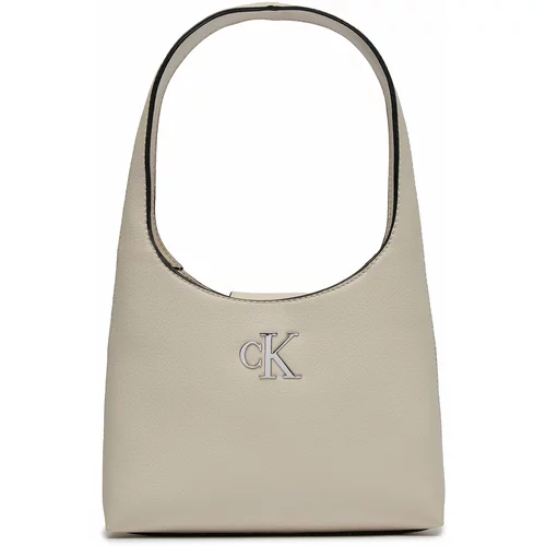 Calvin Klein Jeans Ročna torba Minimal Monogram Shoulder Bag K60K610843 Stone CI2