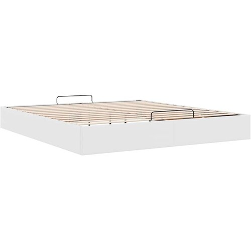 VidaXL okvir kreveta bez madraca bijeli 180x200 cm od umjetne kože Slike