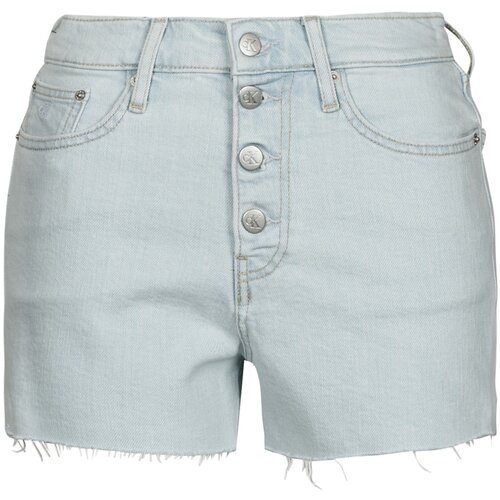 Calvin Klein Jeans Kratke hlače &amp;amp; Bermuda HIGH RISE SHORT Modra Slike