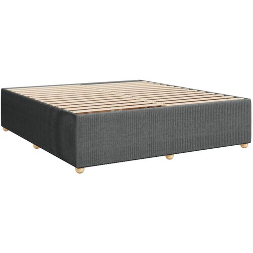 vidaXL Posteljni okvir temno siv 200x200 cm blago, (21306723) Cene
