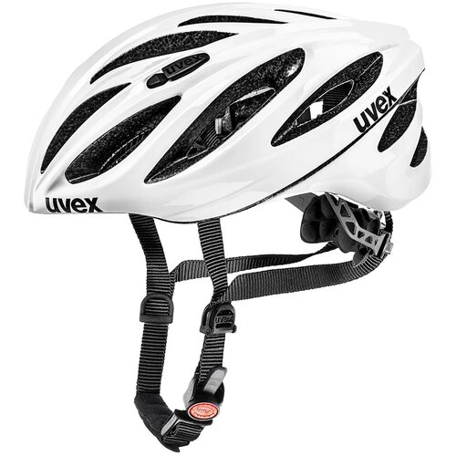 Uvex Boss Race bicycle helmet white, S (52-56 cm) Cene