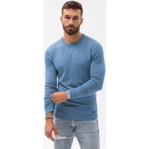 Ombre Puloverji Moški pulover (E177LIGHT-BLUE) pisana