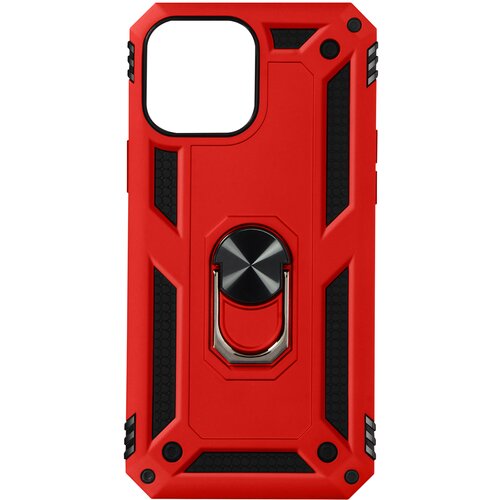 AVIZAR Trden ovitek iz dveh materialov za iPhone 13 Pro Max s podpornim obrocem - rdec, (20717572) Cene